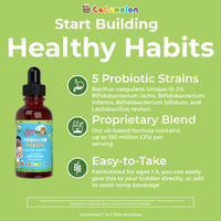Thumbnail for MaryRuth Organics Cocomelon Toddler Probiotic Liquid Drops | Kids Probiotics for Ages 1-3 | 5 Probiotic Strains | 150 Billion CFU Per Serving | USDA Organic | Sugar Free | Gluten Free | 1 Fl Oz