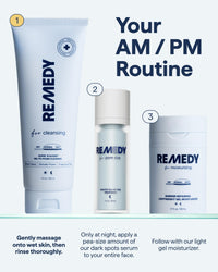 Thumbnail for Remedy for Lightweight Cleansing | Gel to Foam Cleanser for Normal to Oily Skin | 0.5% Salicylic Acid, Ceramide NP, Niacinamide, Green Tea | By Dermatologist Dr. Shah, 5 fl. Oz
