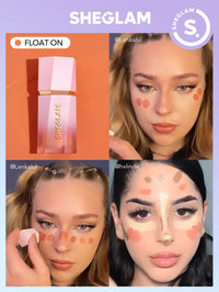 Thumbnail for SHEGLAM Color Bloom Liquid Blush Makeup for Cheeks Matte Finish - Float On