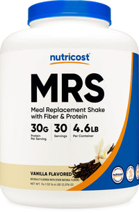 Thumbnail for Nutricost Meal Replacement Shake Powder (Vanilla) 4.6 LBS - 30g of Protein with Fiber, GMO-Free, Gluten-Free, 30 Servings
