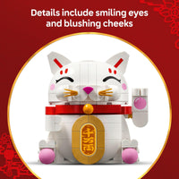 Thumbnail for LEGO Lucky Cat Building Toy for Girls & Boys - Smiling Cat W/Waving Paw Function for Kids, Ages 9+ - Home Decor for Spring Festival & Chinese New Year Celebrations - Gift Idea for Birthdays - 40813