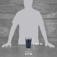 Thumbnail for STANLEY Stay-Chill Beer Pint 16 oz | Wide Mouth Lid | Built-In Bottle Opener | Beer Tumbler Cup | Insulated Stainless Steel Pint Glass | BPA-Free | Nightfall