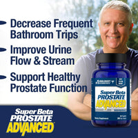 Thumbnail for SUPER BETA PROSTATE Advanced – Promote Sleep, Support Bladder Emptying. Prostate Support Supplement for Men's Health with Beta Sitosterol, not Saw Palmetto. (120 Caplets, 2-Pack)