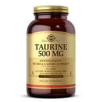 Thumbnail for Solgar Taurine 500 mg, 250 Vegetable Capsules - Antioxidant - Brain Health - Amino Acid - Vegan, Gluten Free, Dairy Free, Kosher - 250 Servings