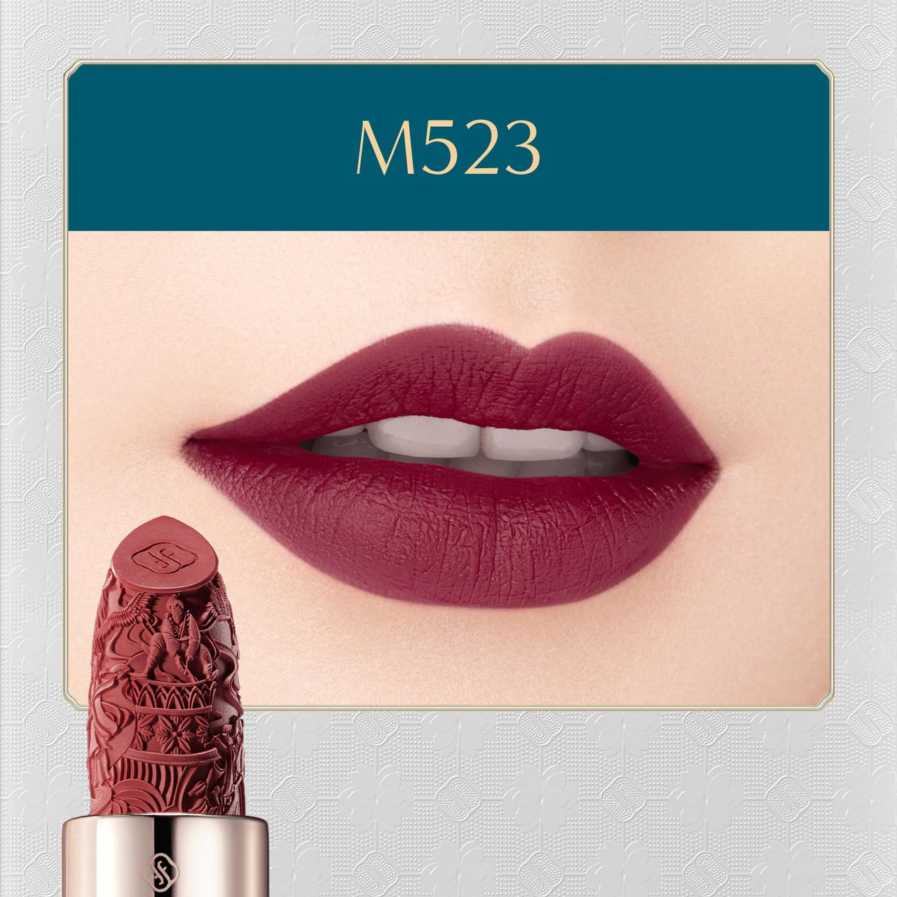 FLORASIS Blooming Rouge Porcelain Lipstick (M523 Plum Royale)