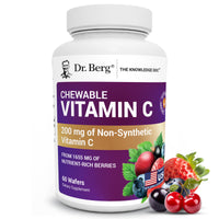 Thumbnail for Dr. Berg Chewable Vitamin C Complex - Made with Organic, Non-GMO Berries - 60 Delicious Wafers