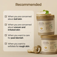 Thumbnail for SKINFOOD Potato Madecassoside Soothing Toner Pad, Korean Skincare Facial Toner, Blemish Pads, Damaged Skin Barrier Improvement, Redness Relief, 8.81 oz (60 Pads)