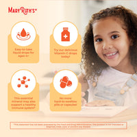 Thumbnail for MaryRuth Organics USDA Kids Vitamin C Drops | Vegan Immune Support Supplement for Ages 4-13 | Immune Support & Overall Health | Vitamin C from Organic Acerola Fruit Extract | 2oz