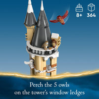 Thumbnail for LEGO Harry Potter Hogwarts Castle Owlery Toy, Wizarding World Fantasy Toy for Girls and Boys, Harry Potter Castle Playset with 3 Characters, Birthday Gift Idea for Kids Ages 8 and Up, 76430