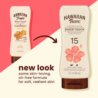 Thumbnail for Hawaiian Tropic Sheer Touch Lotion Sunscreen SPF 15, 8oz | Hawaiian Tropic Sunscreen SPF 15, Sunblock, Broad Spectrum Sunscreen, Oxybenzone Free Sunscreen, Body Sunscreen SPF 15, 8oz (Pack of 2)