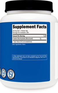 Thumbnail for Nutricost Creatine Monohydrate Micronized Powder (1 KG) - Pure Creatine Monohydrate