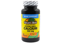 Thumbnail for Nature's Blend Oyster Shell Calcium 500 mg 100 Tabs (1683)
