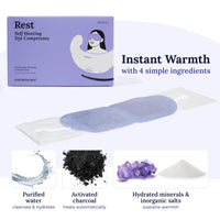 Thumbnail for CorneaCare Rest: Self Heating Warm Compress for Dry Eyes | Heated Eye Mask for Fast Relief | Steam Mask for Stye Care | No Microwave or Washcloth Needed | Travel Ready Warm Compress | 30 Count