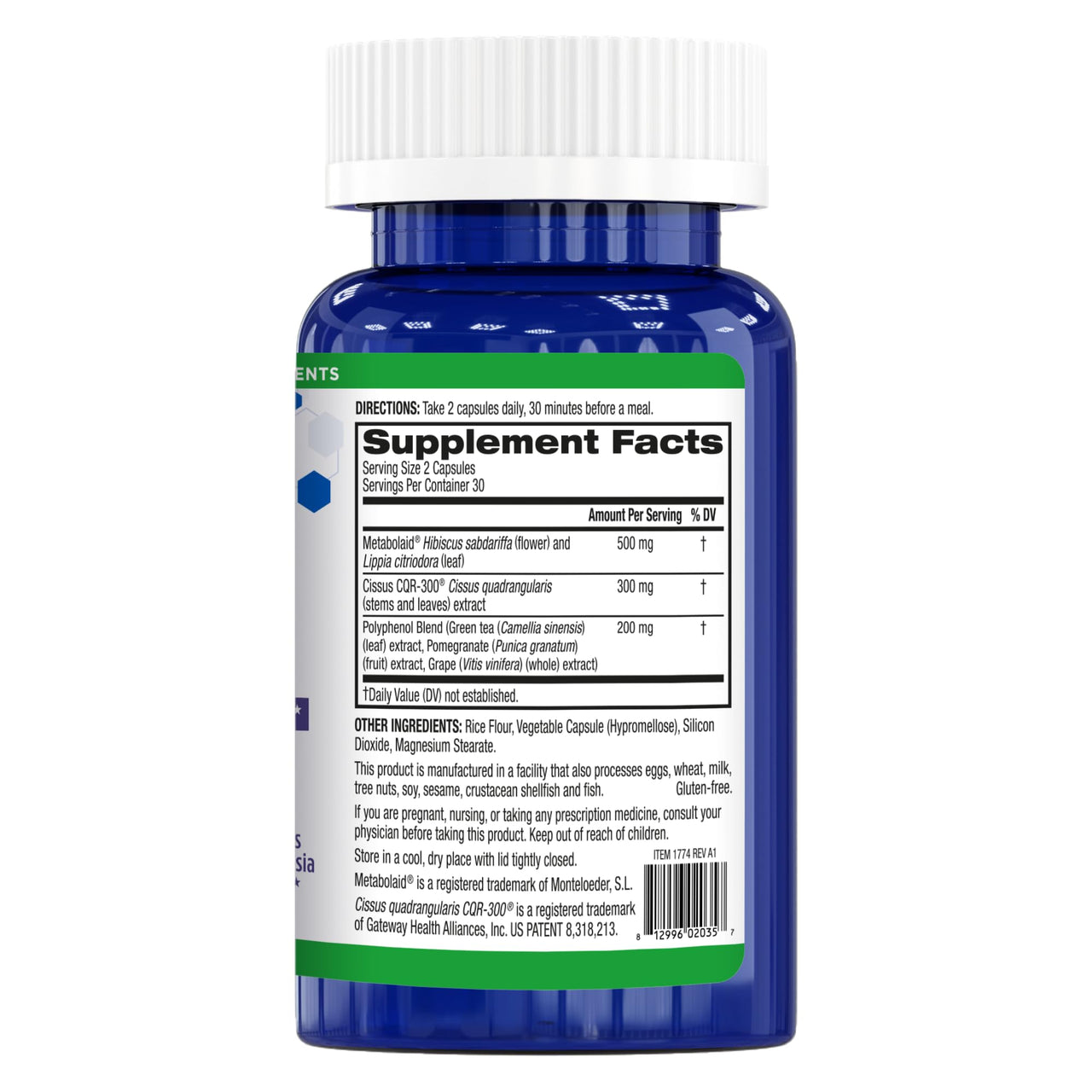GLP1 Elevate™ - GLP-1 Booster Supplement | Curb Cravings & Support Metabolic Health | Increase Natural Production with Clinically Studied Ingredients | 30 Servings