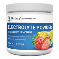 Thumbnail for Dr. Berg Zero Sugar Hydration Keto Electrolyte Powder - Enhanced w/ 1000 mg of Potassium & Real Pink Himalayan Salt (NOT Table Salt) - Strawberry Lemonade Hydration Drink Supplement - 50 Servings