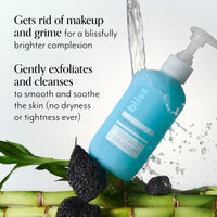 Thumbnail for Bliss Fab Foaming 2-In-1 Cleanser and Exfoliator with Bamboo Buffers - 6.4 Fl Oz - Oil-Free Gel Face Wash - Makeup Remover - Vegan & Cruelty Free