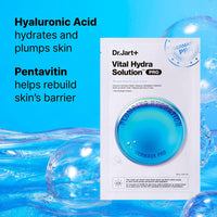 Thumbnail for Dr.Jart+ Dermask Vital Hydra Solution Glow Face Mask with Hyaluronic Acid | Sheet Mask | Korean Skin Care | Travel Size, 1 Pack