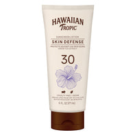 Thumbnail for Hawaiian Tropic Skin Defense Sunscreen Lotion SPF 30, 6oz | With Green Tea Extract, Body Lotion, Oxybenzone Free