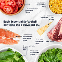 Thumbnail for Blueprint Bryan Johnson Essential Softgel Supplement - Lutein, Zeaxanthin, Lycopene, Vitamin K1 & K2 MK-7 & MK-4 - Optimal Vision, Bone Support - Vegan, All Ages (30 Servings)