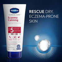 Thumbnail for Vaseline Eczema Lotion, Calming Therapy Cream 2-Pack with Colloidal Oatmeal + Original Vaseline Lip Therapy for Dry Lips with Petroleum Jelly (3 Piece Set)