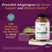 Thumbnail for Organic Mood Pills - 60 Capsules Organic Ashwagandha Supplements for Women and Men, Ashwagandha Root Capsules with Cordyceps, Holy Basil & Rhodiola, Reduce Stress, Boosts Mood and Cognitive Function