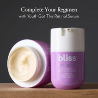 Thumbnail for bliss Youth Got This and Pure Retinol Deep Hydration Moisturiser Visibly Diminishes Fine Lines Clean Fragrance-Free Cruelty-Free Paraben Free Vegan 50 ml