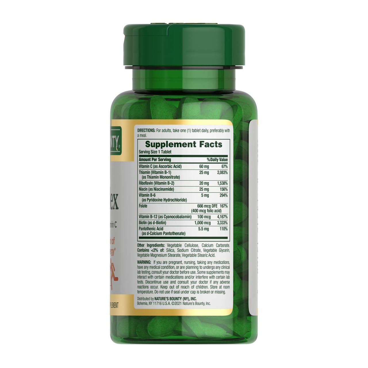 Nature's Bounty Super B Complex Vitamins with Vitamin C & Folic Acid, Vitamins for Immune & Cellular Energy Support, 150 Tablets