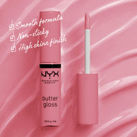 Thumbnail for NYX PROFESSIONAL MAKEUP Butter Gloss, Non-Sticky Lip Gloss - Angel Food Cake (True Mauve)