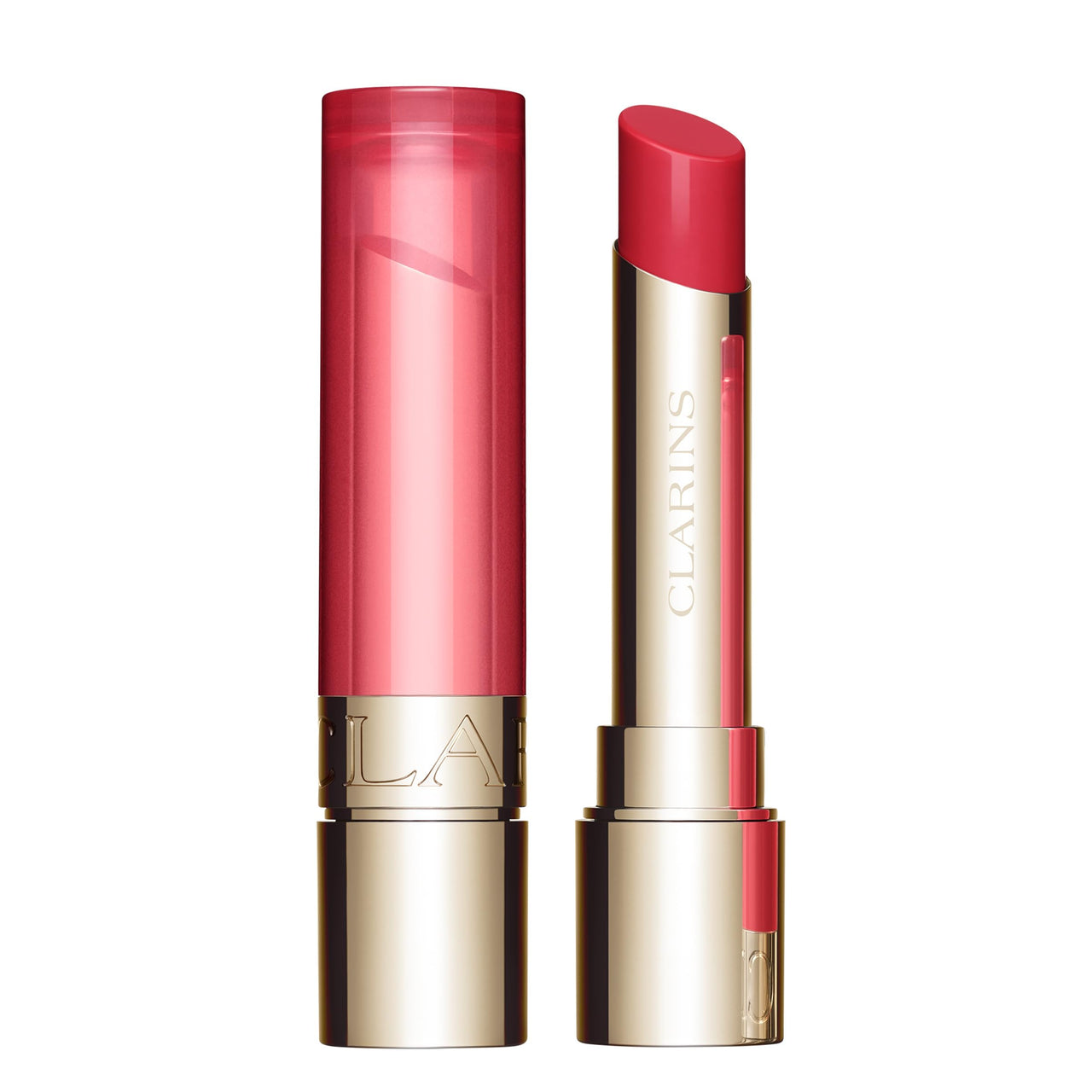 Clarins Lip Oil Balm | Nourishes, Hydrates, and Visibly Plumps | Natural, Sheer Finish and Shine | 99% Skincare Formula and 96% Natural Ingredients | Contains Hydrating Peptide | 0.1 Ounce, 02 Pitaya