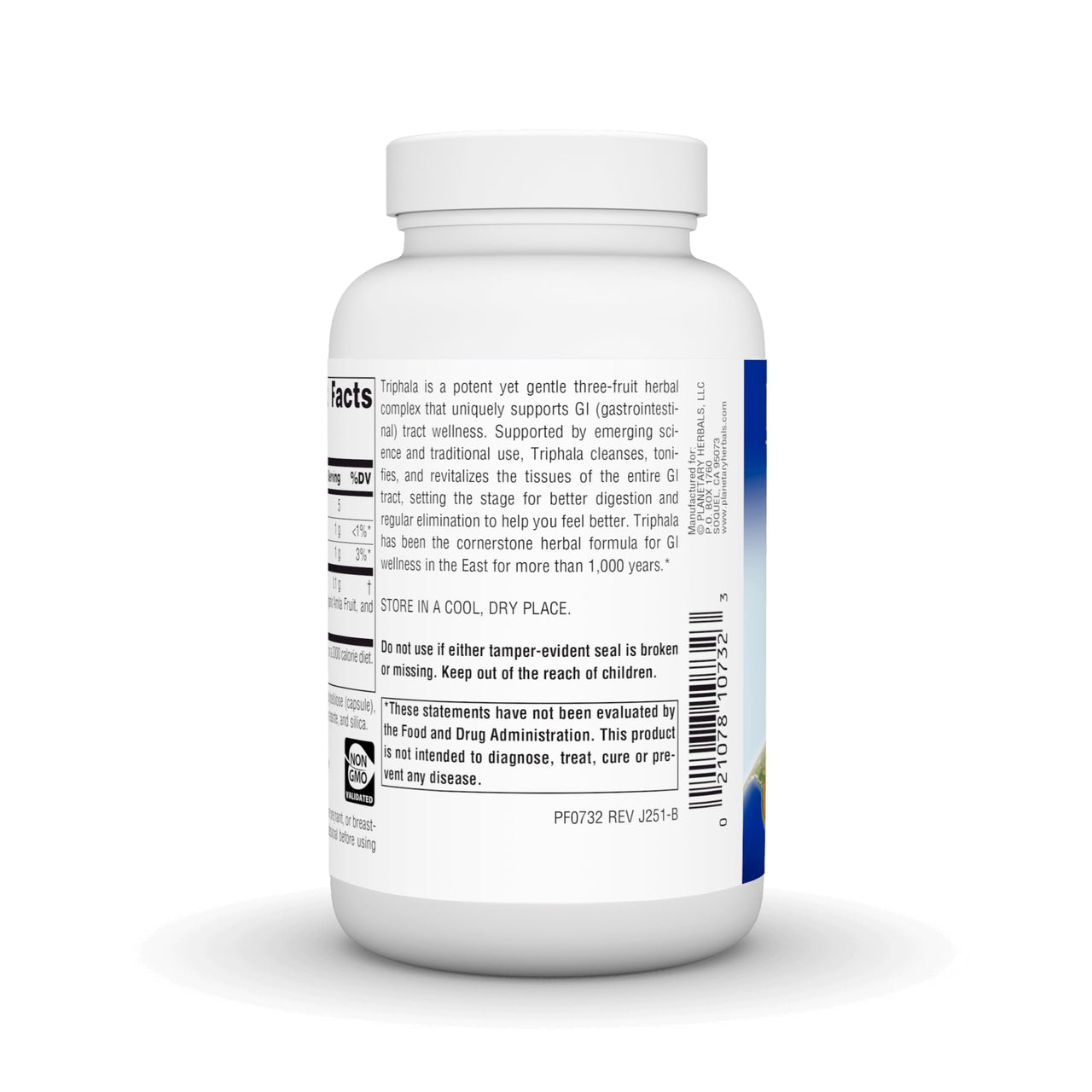 Planetary Herbals Triphala Gold 550mg Cleanser & Tonifier Extra Strength Ayurvedic - 120 Veggi Caps