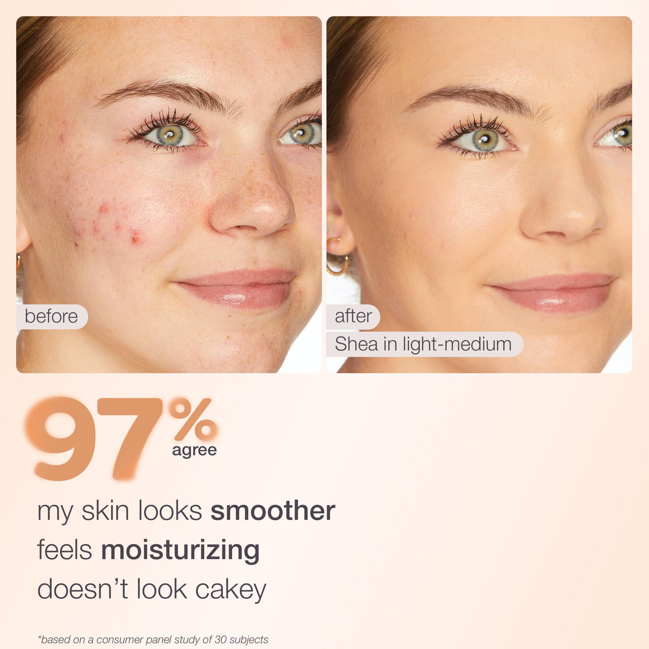 tarte BB blur tinted moisturizer Broad Spectrum SPF 30 – Medium Buildable Coverage with Natural Lightweight Matte Finish, Vegan & Cruelty-Free, full size, tan-deep