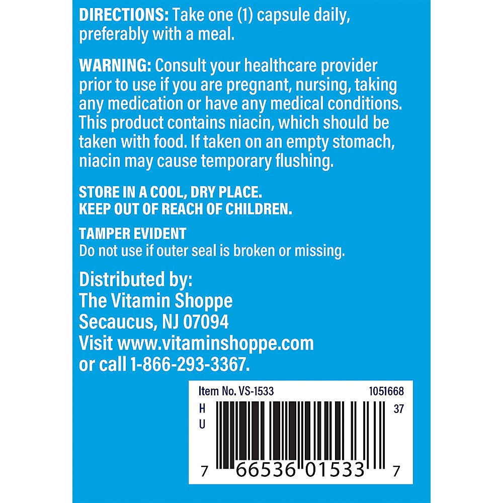 The Vitamin Shoppe Niacinamide 500MG, Supports Cholesterol Levels Already (300 Capsules)
