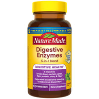 Thumbnail for Nature Made Digestive Enzymes 5-in-1 Blend, Digestive Health Support, 90 Chewable Tablets, 30 Day Supply
