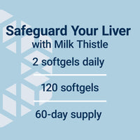 Thumbnail for Life Extension Advanced Milk Thistle, Liver Health Supplement, Liver Detox, Cell Division, silymarin, silybin, bioavailable, Gluten Free, Non-GMO, 120 softgels