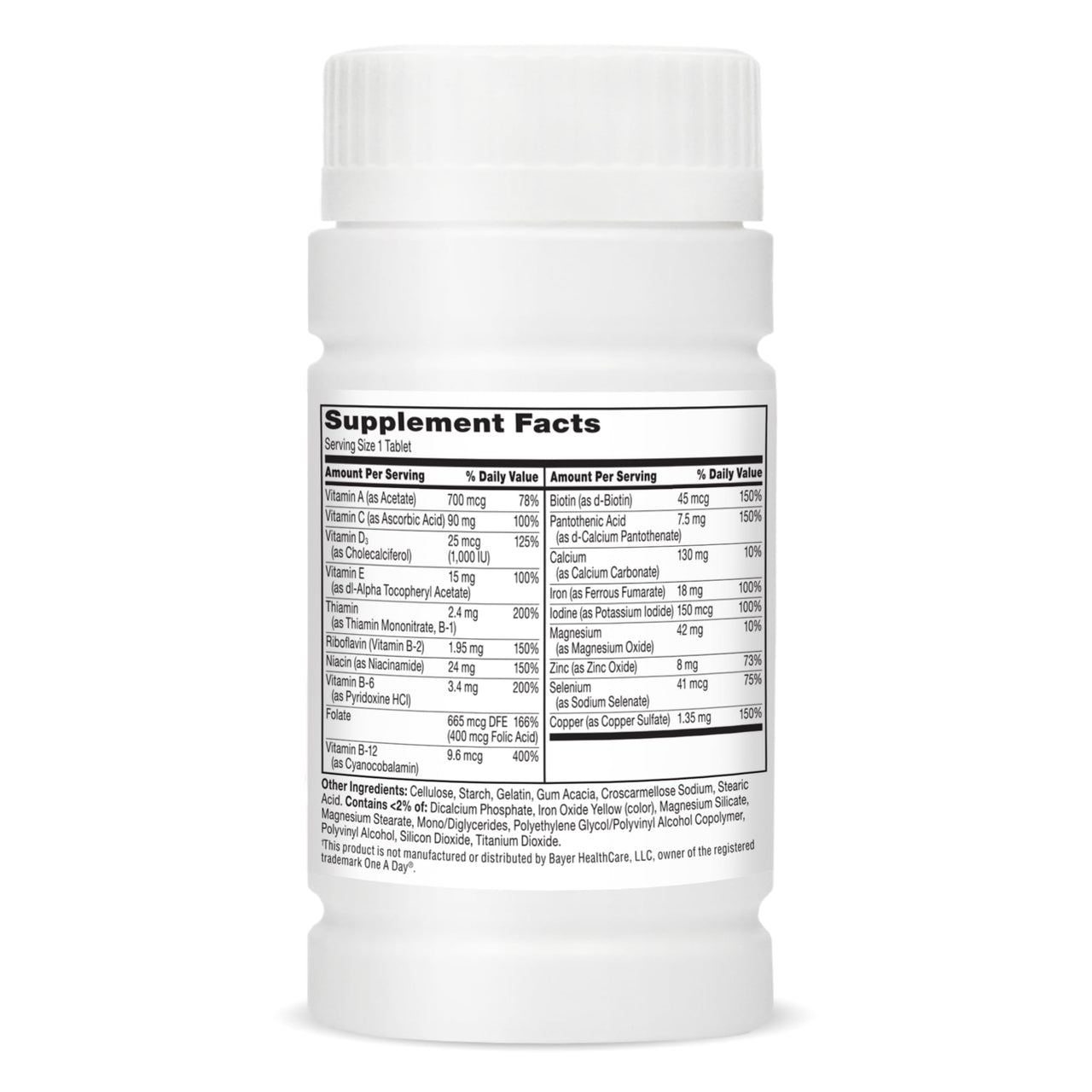 21st Century One Daily Women's Tablets, 100 Count
