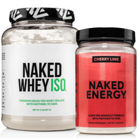 Thumbnail for NAKED Whey Isolate Protein Powder (28 Servings) Cherry Lime Energy Pre Workout (30 Servings) – Grass-Fed; Non-GMO; Gluten Free; Vegan
