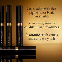 Thumbnail for LAURA GELLER NEW YORK Kajal Longwear Mascara - Lengthening, Defining, Curling, Buildable Formula Eye Makeup - Innovative Curling Brush - 1 count