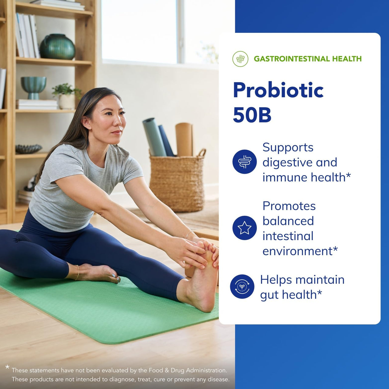 Pure Encapsulations Probiotic 50B - Digestive Health Probiotic - Immune Supplement* - Acid-Resistant Capsules - Gluten Free & Non-GMO - 60 Capsules