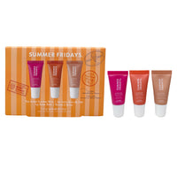 Thumbnail for Summer Fridays Limited Edition The Sweet Summer Minis Lip Butter Balm Set - Berry Sorbet, Peach Granita & Sea Salt Caramel