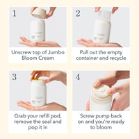 Thumbnail for Beekman 1802 Bloom Cream Goat Milk Face Moisturizer Jumbo Refill Pod, 3.38 fl. oz. - Lightweight, Gentle, Deeply Hydrating & Nourishes Skin Barrier - All Skin Types - Cruelty Free