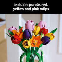Thumbnail for LEGO Botanicals Tulip Bouquet Building Set for Adults - Gift for Birthdays - Bedroom, Book Shelf & Office Decor for Women & Men, Ages 18+ - Artificial Flowers Crafting Kit - 11501