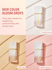 Thumbnail for SHEGLAM Glow Bloom Liquid Waterproof Highlighter Long Lasting Cream Highlighter with Shimmer Dewy Finish - Tea Cake
