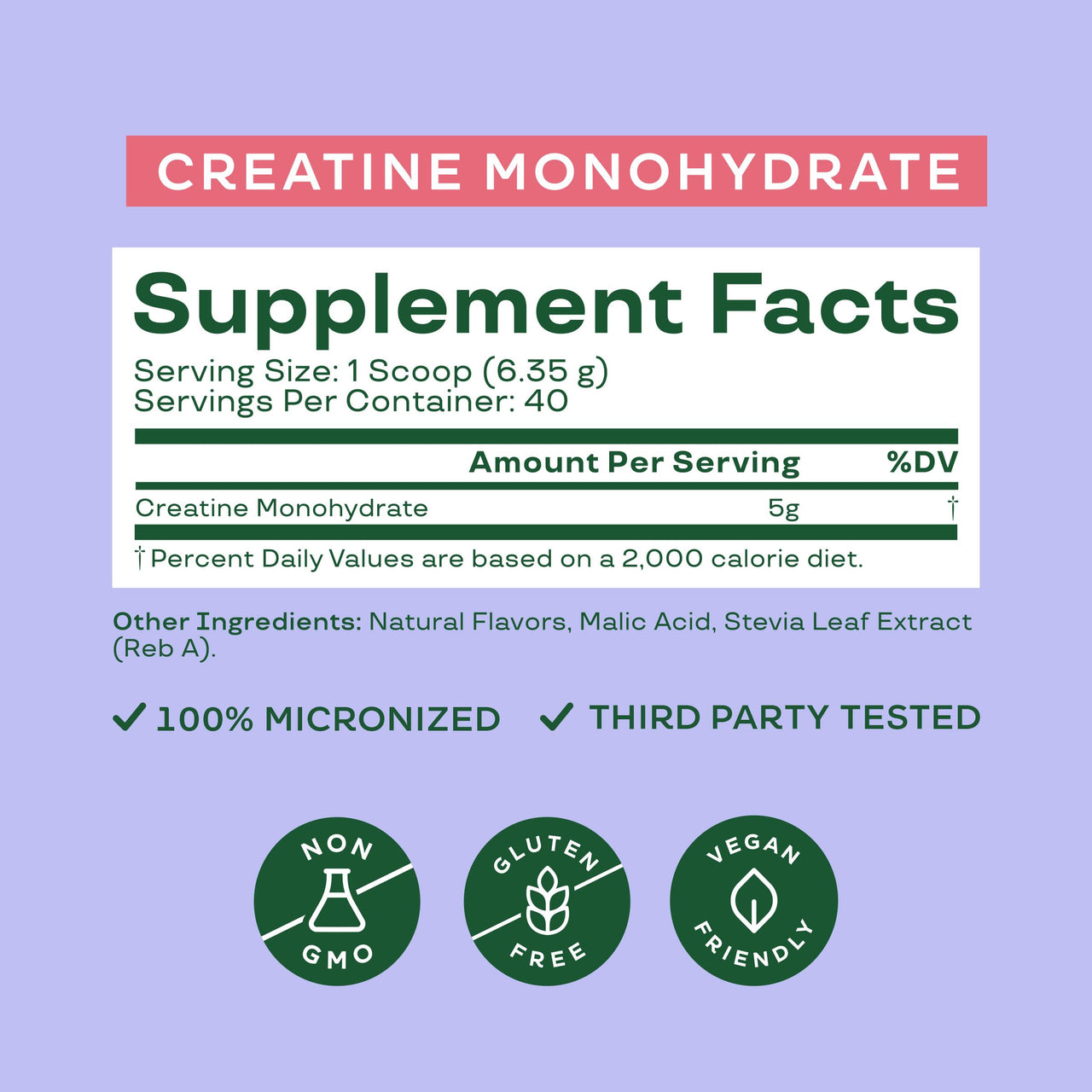 Bloom Nutrition Creatine Monohydrate Powder, 5g Micronized Creatine per Serving, Supports Muscle Recovery, Strength, Endurance, Pre or Post Workout, Gluten Free, Non GMO, Raspberry Lemon, 40 SVG, 9 oz