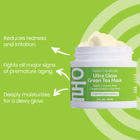 Thumbnail for SeoulCeuticals Korean Skin Care Face Mask for Sensitive Skin - Korean Skincare Green Tea Wash Off Masks - K Beauty Face Masks - Aloe Vera Mask + Centella Asiatica Hydrating Facial Spa Mask 2oz