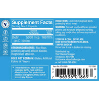 Thumbnail for The Vitamin Shoppe Biotin 5,000MCG - Hair Growth, Skin Health & Nail Strength Support, High Potency B Vitamin (120 Capsules)