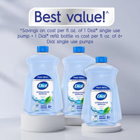 Thumbnail for Dial Antibacterial Defense Foaming Hand Soap + Aloe, Spring Water Scent, 52 Fl Oz Hand Soap Refill, Dermatologist-Tested, Gentle on Skin