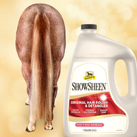 Thumbnail for Absorbine ShowSheen Hair Polish & Detangler 128oz Refill Jug, Horse and Dog Coat, Mane and Tail, Instant Detangling & Reduces Hair Breakage for Healthy Grooming & Radiant Shine