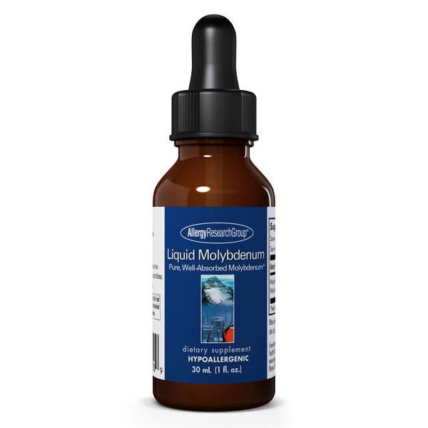 Allergy Research Group Liquid Molybdenum Supplement - Sulfur Metabolism Support, Detox, Uric Acid, Trace Minerals, 25mcg Liquid Drops - 1 Fl Oz