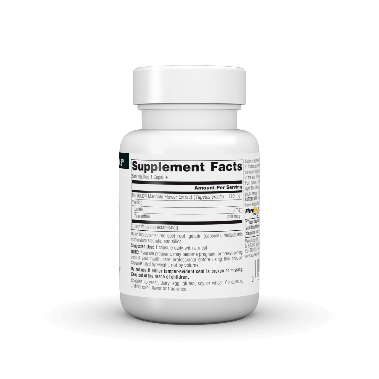 Source Naturals Lutein with FloraGLO, Antioxidant Carotenoid* -6 mg, 45 Capsules