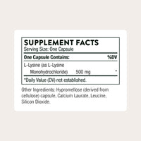 Thumbnail for THORNE - Lysine - Essential Amino Acid for Skin Health, Energy Production & Immune Function* - 500 mg - 60 Servings